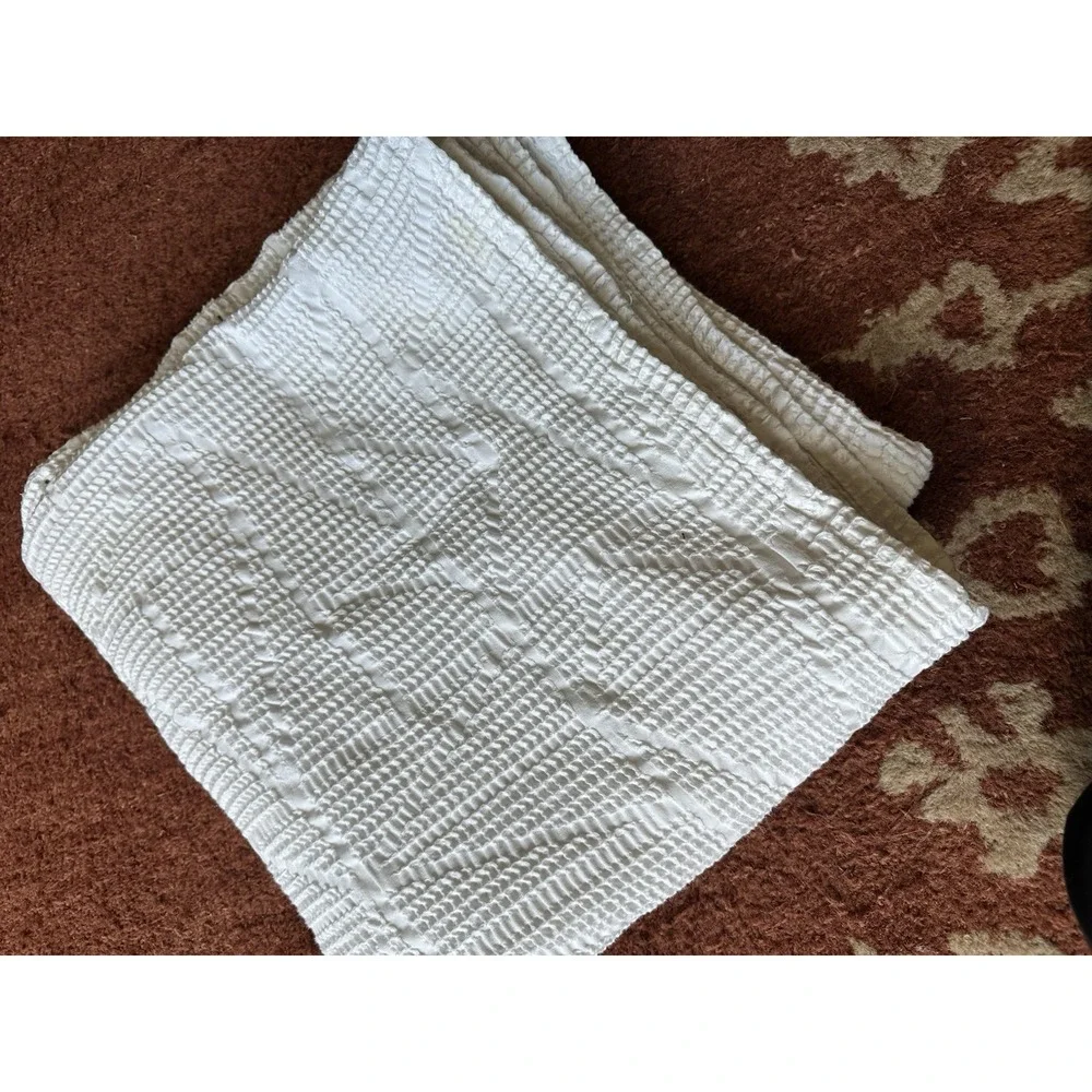 West Elm White Textured Curtain‎ Organic Cotton 72 X 74